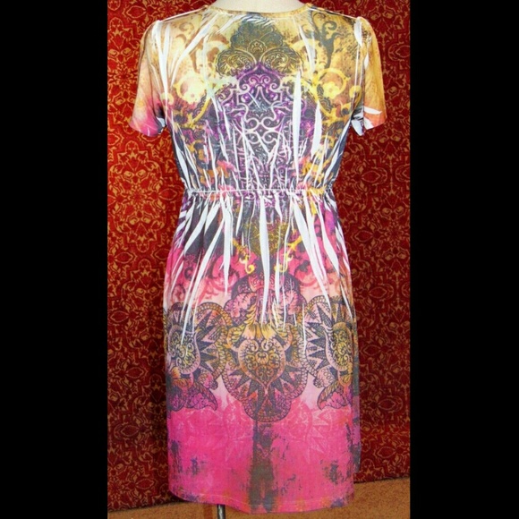 DNLA SPORT coral cap sleeve shift dress L✨ - Picture 7 of 7